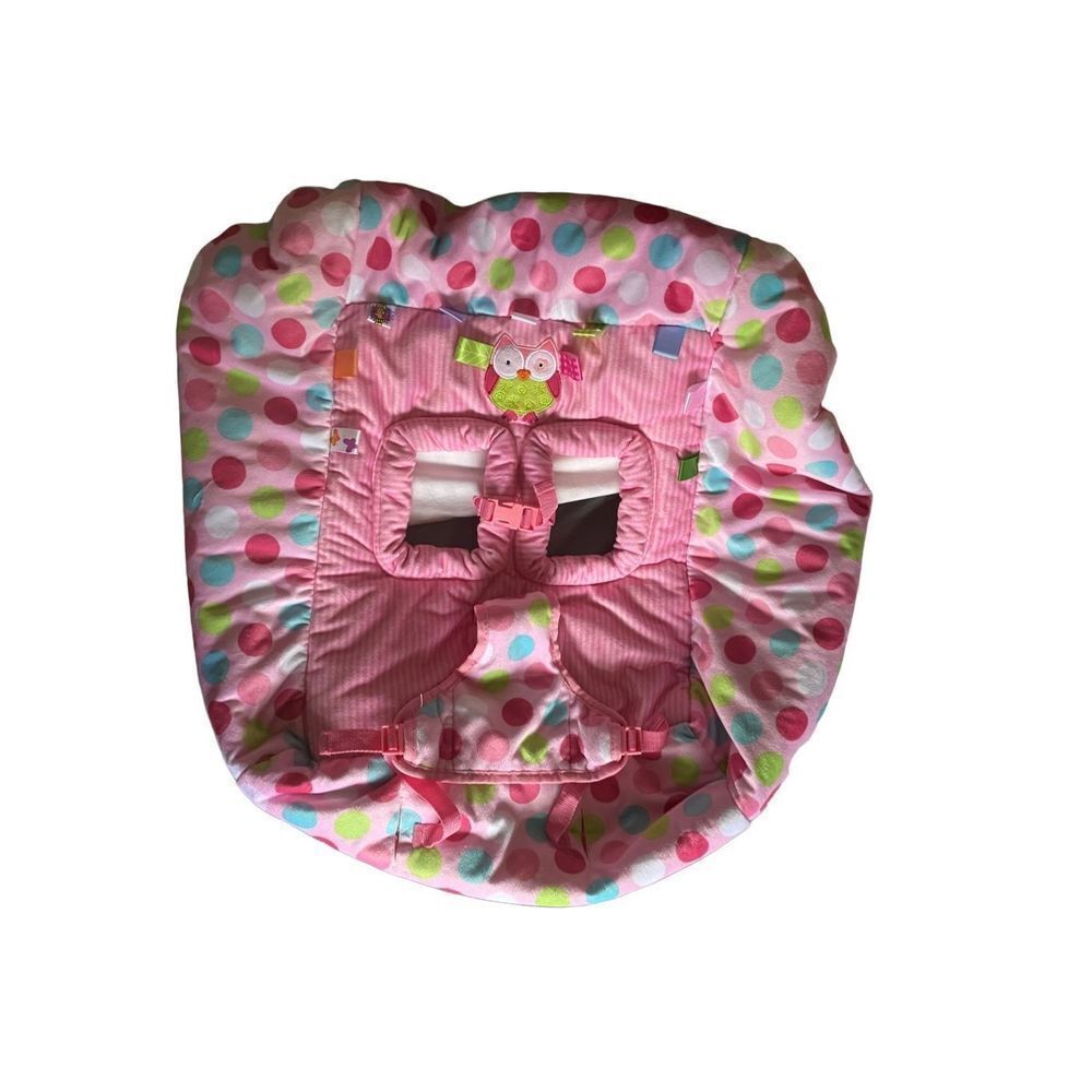 Taggies tag N go baby girl, pink shopping cart cover